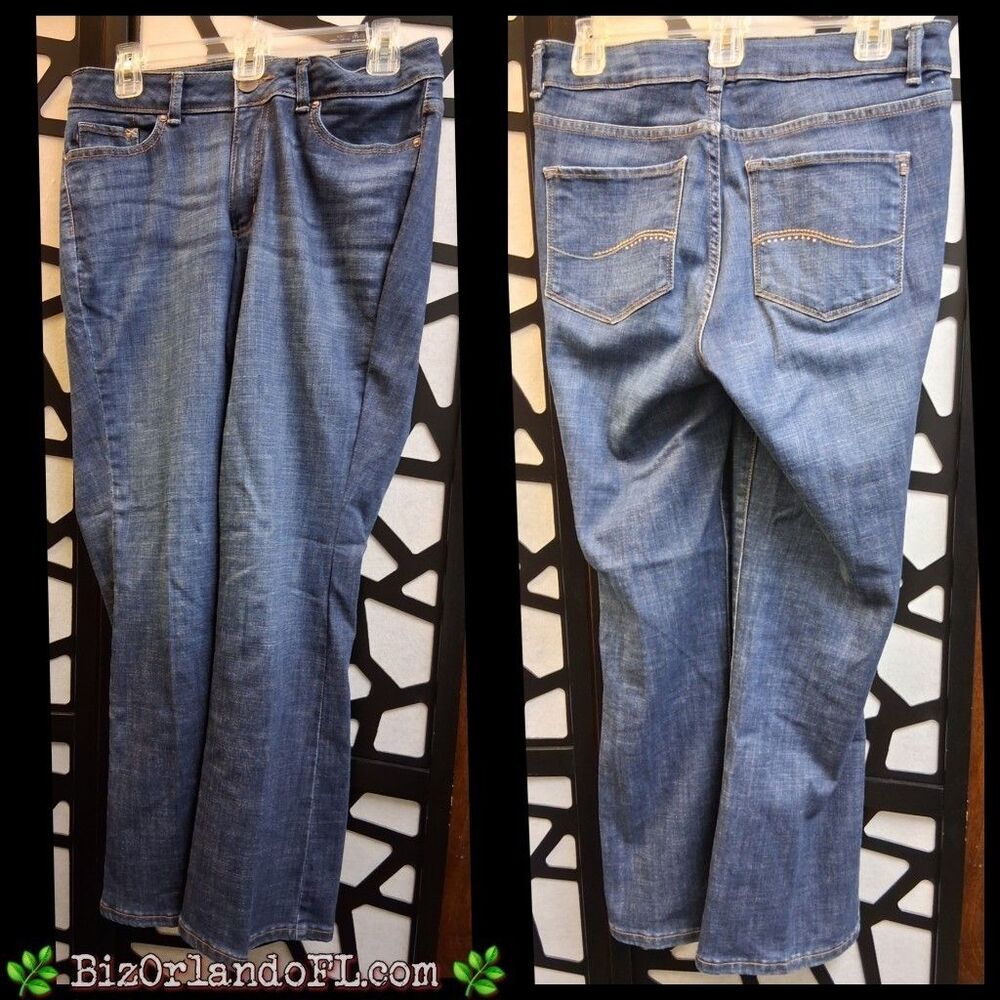 Lee Jeans Womens 10 Petite Blue Modern Series Curvy Fit Bootcut Stretch Denim